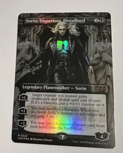 2025 MTG Magic the Gathering INR Borderless Foil #322 Sorin Imperious Bloodlord - Image 1