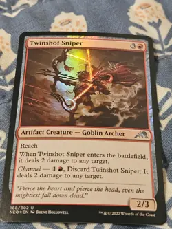 Twinshot Sniper FOIL Kamigawa Neon Dynasty MTG Magic - Image 2