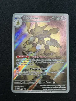 Pokemon TCG Mega Evolution Promo Alakazam 009 Authentic, Official NM - Image 1