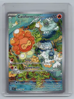 Castform Sunny Form 195/191 Illustration Rare Surging Sparks Pokemon Holo NM - Image 1