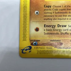 2002 Pokemon TCG Sudowoodo 36/147 non holo Aquapolis NM - Image 5