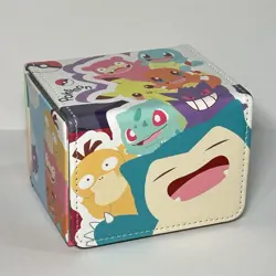 Pokemon PU Leather Deck Box - Standard - Snorlax, Psyduck, Bulbasaur - Image 1