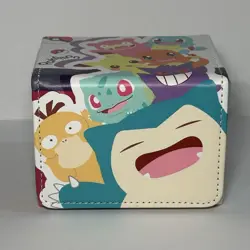 Pokemon PU Leather Deck Box - Standard - Snorlax, Psyduck, Bulbasaur - Image 2