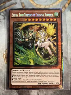 Shiina, Twin Tempests of Celestial Thunder - BPRO-EN027 - Starlight Rare YuGiOh - Image 1
