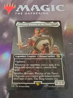 Mtg. Boromir, Warden of the Tower. Borderless. Lord of the Rings. Pack Fresh - Image 1