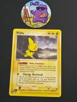 Pokemon TCG Pichu 20/100 - English Ex Sandstorm Non Holo E Reader Card NM - Image 1