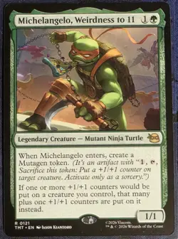 Michelangelo, Weirdness to 11 - MTG - Teenage Mutant Ninja Turtles - NM - Eng - Image 1