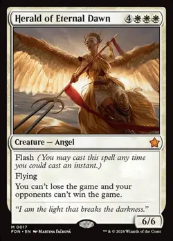Herald of Eternal Dawn FDN NM MTG - Image 1