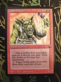 Rare Goblin Wizard The Dark Magic: The Gathering LP/NM Excellent Condition MTG - Image 2
