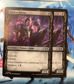 MTG MAT: X2 Markov Baron (Creature Vampire Noble) Showcase Uncommon 0064 - Image 1