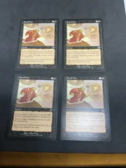 x4 MTG Snuff Out #162 Mercadian Masques LP Playset - Image 1