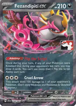 Fezandipiti ex 038/064 Holo Double Rare Prize Pack Series Cards Pokemon MP - Image 1
