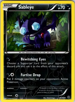 Sableye 44/98 XY - Ancient Origins Pokemon TCG NM Reverse Holo - Image 1