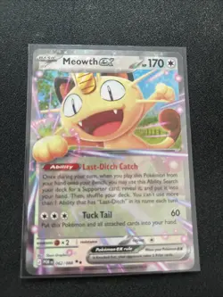 Meowth ex 062/088 Double Rare Perfect Order Near Mint+ - Image 1
