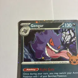 Gengar (Cosmos Holo) Holo 057/091 Trick or Trade 2024 NM Pokemon - Image 2