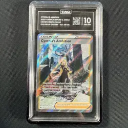 Pokemon Cynthia's Ambition GG60 Crown Zenith Trainer Gallery TAG 10 W/Guard - Image 1
