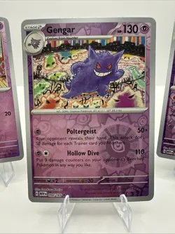 Pokemon TCG Scarlet & Violet 151: Reverse Holo Gengar Evolution Line NM - Image 2