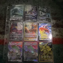 Pokemon TCG binder sleeve w/ rare collectibles - Image 1