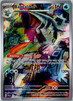Pokemon Card - Baxcalibur 210/193 Paldea Evolved Illustration Rare Near Mint - Image 1