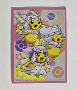 1x Poncho Pikachu Mega Individual Card Sleeve Pokemon Center Japan Original - Image 1