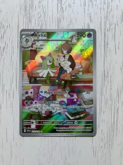 Pokemon TCG Kirlia Card 212/198 Scarlet & Violet Base Set Illustration Rare - Image 1