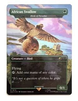 MISPRINT ALERT: Off-centered African Swallow Birds Paradise Secret Lair MtG 1675 - Image 1