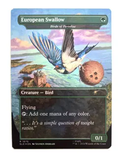MISPRINT ALERT: Off-centered African Swallow Birds Paradise Secret Lair MtG 1675 - Image 2