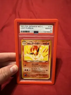 Light Flareon #136 Japanese Neo Destiny 2001 Pokemon PSA 10 🔥 - Image 1