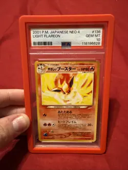Light Flareon #136 Japanese Neo Destiny 2001 Pokemon PSA 10 🔥 - Image 3