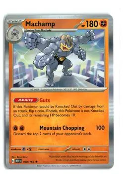 Machamp #068/165 SV Scarlet & Violet 151 Holo Rare Pokemon TCG NM - Image 1