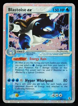 Blastoise ex #104/112 LP/MP Foot Swirl Pokemon Card - Image 1