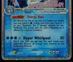 Blastoise ex #104/112 LP/MP Foot Swirl Pokemon Card - Image 5