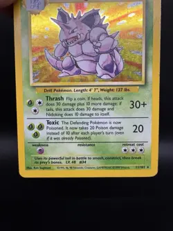 Pokemon TCG Nidoking Base Set 11/102 Holo Unlimited Rare Card HP - Image 4