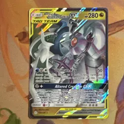 Pokemon TCG Arceus & Dialga & Palkia GX 156/236 Cosmic Eclipse - Image 1