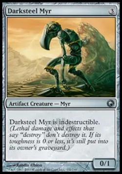 Darksteel Myr - Medium Play MTG Scars of Mirrodin - Image 1