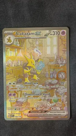 Alakazam EX 201/165 Scarlet & Violet 151 Sir Pokemon TCG NM Condition - Image 1
