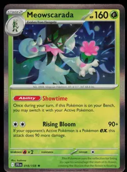 Meowscarada 018/159 Rare Journey Together Pokemon Holo Near Mint - Image 1