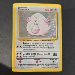 Pokemon Chansey Base Set 3/102 Holo Holo Rare English 1999 120 HP Wizards - Image 1