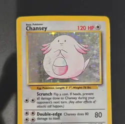 Pokemon Chansey Base Set 3/102 Holo Holo Rare English 1999 120 HP Wizards - Image 3