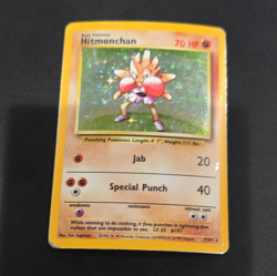 Pokemon Hitmonchan Base Set 7/102 Holo Rare 70 HP English 1999 Wizards - Image 1