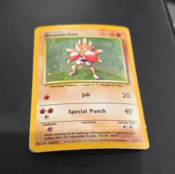 Pokemon Hitmonchan Base Set 7/102 Holo Rare 70 HP English 1999 Wizards - Image 2