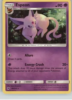Espeon 89/214 Rare Lost Thunder Pokemon Near Mint - Image 1