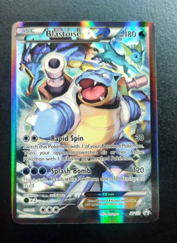 Pokemon Card - Blastoise EX XY122 - Full Art Black Star Promo (NM) - Image 1