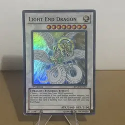 Yugioh Light End Dragon RYMP-EN067 Super Rare 1st Edition LP - Image 1
