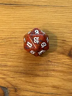 MTG - Magic the Gathering - 2002 Onslaught - Spindown D20 Dice Die - Red - Image 3