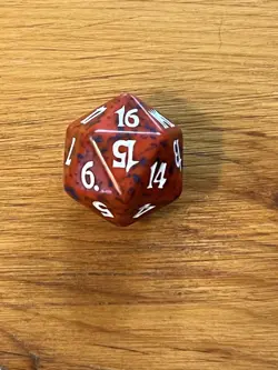MTG - Magic the Gathering - 2002 Onslaught - Spindown D20 Dice Die - Red - Image 5