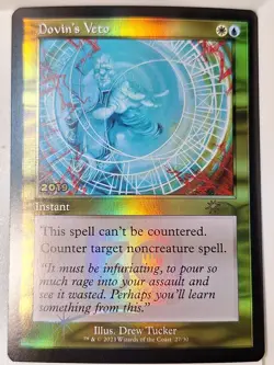 Dovin's Veto - FOIL - 30th Anniversary Promo - Magic the Gathering MTG Nice! - Image 1