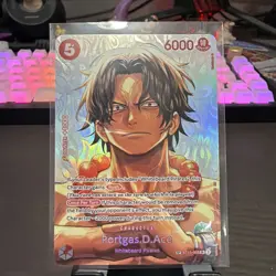 Portgas.D.Ace ST15-005 SP One Piece TCG Op16 IN HAND ENGLISH READY TO SHIP - Image 1