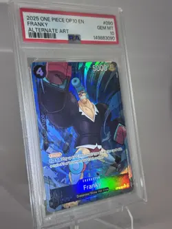 PSA 10 Franky #090 2025 One Piece Op10-Royal Blood Alternate Art - Image 2