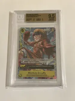 One Piece Promo Monkey.D.Luffy (Illustration Box Vol.3) OP07-109 BGS 9.5 - Image 1